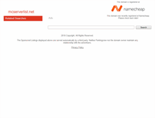 Tablet Screenshot of mcserverlist.net